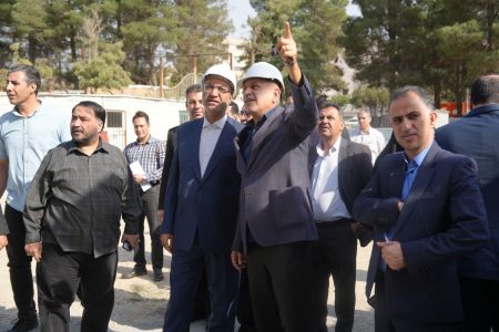 بازدید استاندار کرمانشاه از پروژه ساختمان اتاق بازرگانی کرمانشاه