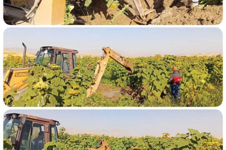 ترمیم خط انتقال آب و بازسازی سریع ایستگاه پمپاژ